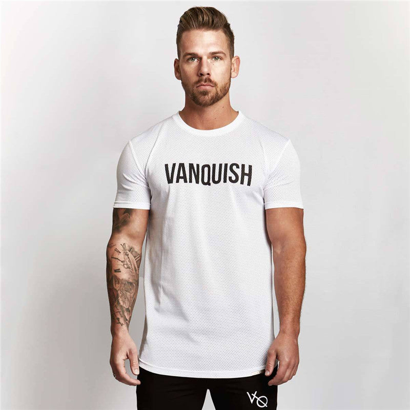 short-sleeved workout T shirt