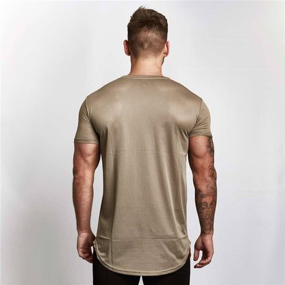 short-sleeved workout T shirt