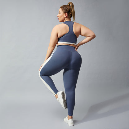 PLUS SIZE FITNESS LEGGINGS/BRA