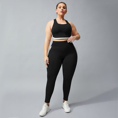 PLUS SIZE FITNESS LEGGINGS/BRA